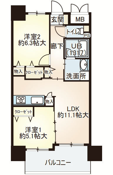 2LDK