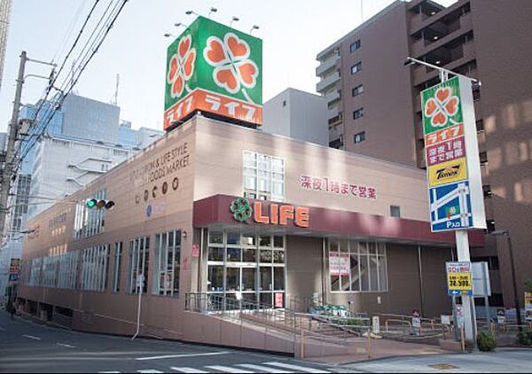 【スーパー】ライフ土佐堀店まで433ｍ